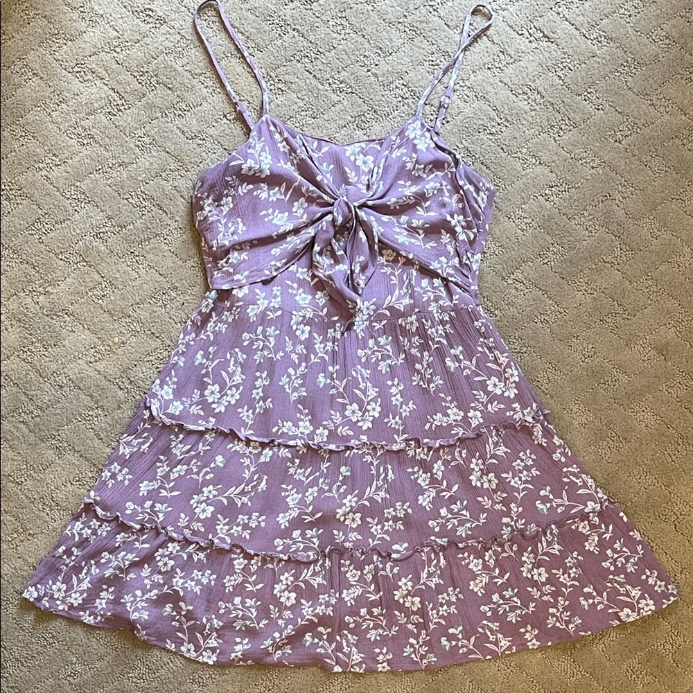 Lavender Floral Dress